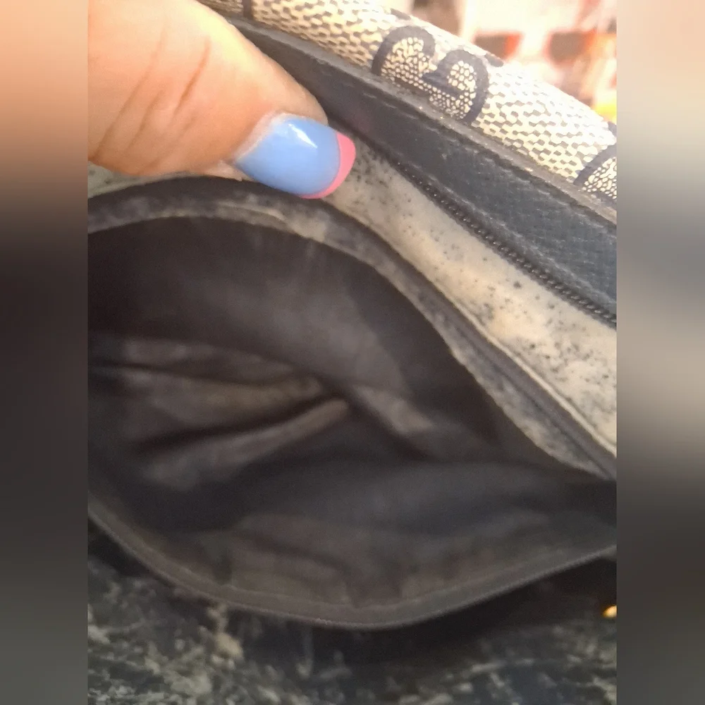 Gucci Beige and Navy, Authentic  Bag - Picture 10 of 16